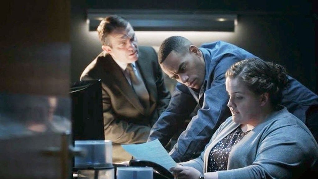 Jessica Gunning (at left) in "Law & Order: UK"