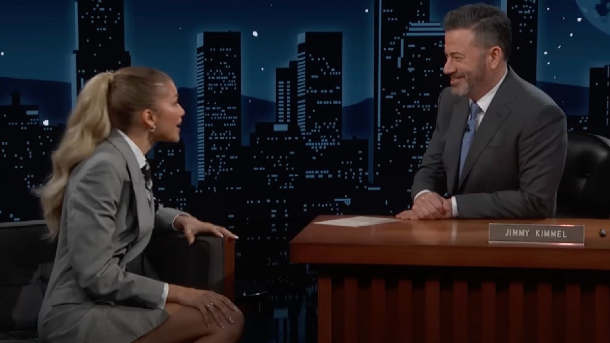 Jimmy Kimmel Stuns Zendaya With Reveal That He Won $12,000 Betting on Her in ‘Dancing With the Stars’ | Video