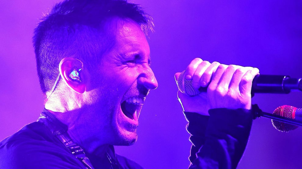Trent Reznor performs onstage during the World Premiere of Disney's 'Tron: Ares'