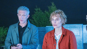 Vincent Cassel and Diane Kruger in David Cronenberg's "The Shrouds" (Credit: Janus/Sideshow and Prospero Pictures)