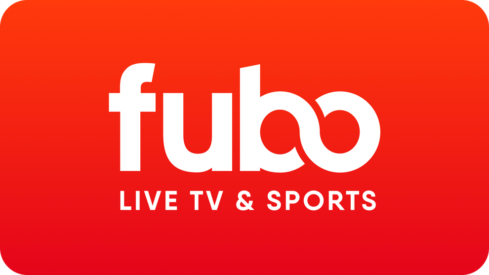 Fubo's red logo with white lettering