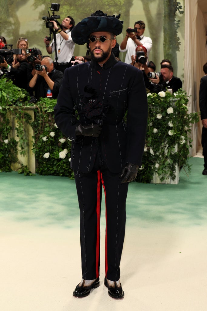 Bad Bunny attends The 2024 Met Gala Celebrating "Sleeping Beauties: Reawakening Fashion" at The Metropolitan Museum of Art on May 06, 2024 in New York City.