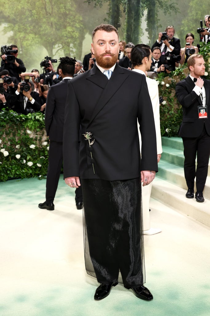 Sam Smith attends The 2024 Met Gala Celebrating "Sleeping Beauties: Reawakening Fashion" at The Metropolitan Museum of Art on May 06, 2024 in New York City.