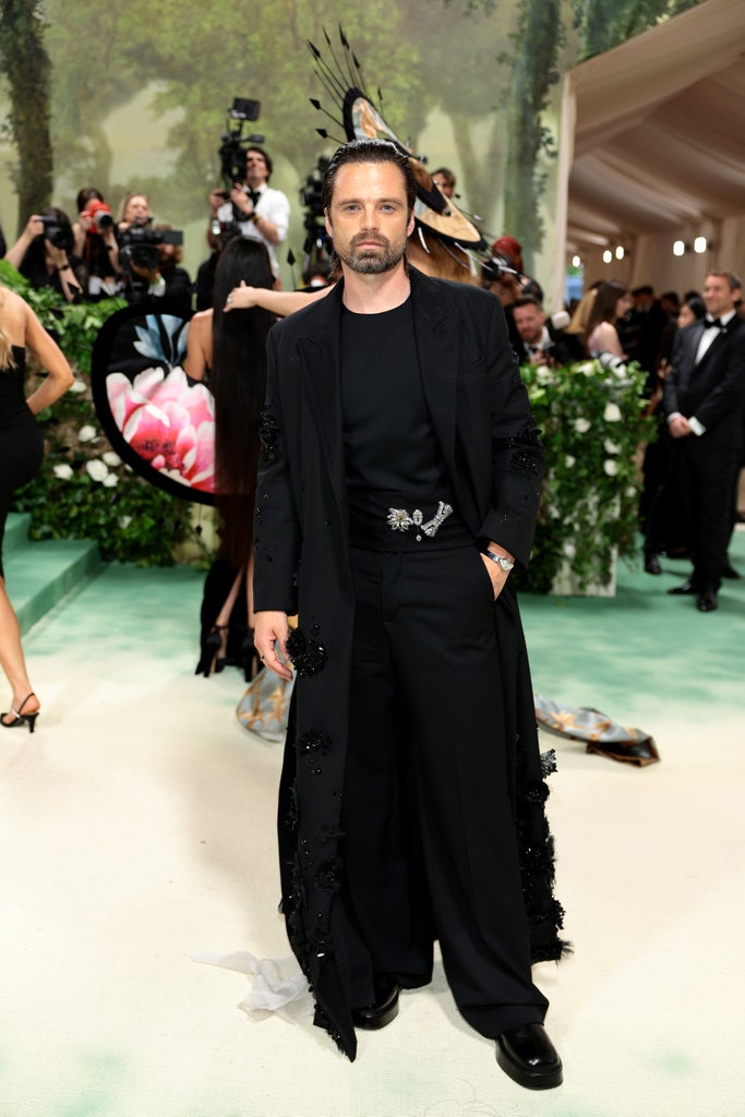 Sebastian Stan attends The 2024 Met Gala Celebrating "Sleeping Beauties: Reawakening Fashion" at The Metropolitan Museum of Art on May 06, 2024 in New York City.
