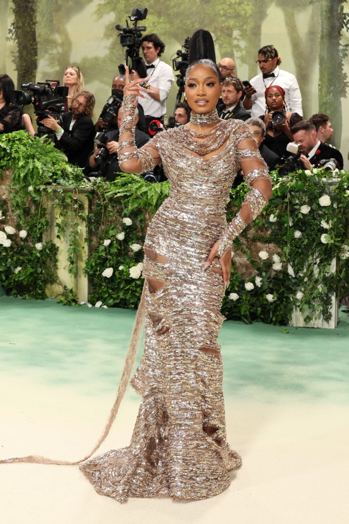 Keke Palmer attends The 2024 Met Gala Celebrating "Sleeping Beauties: Reawakening Fashion" at The Metropolitan Museum of Art on May 06, 2024 in New York City.
