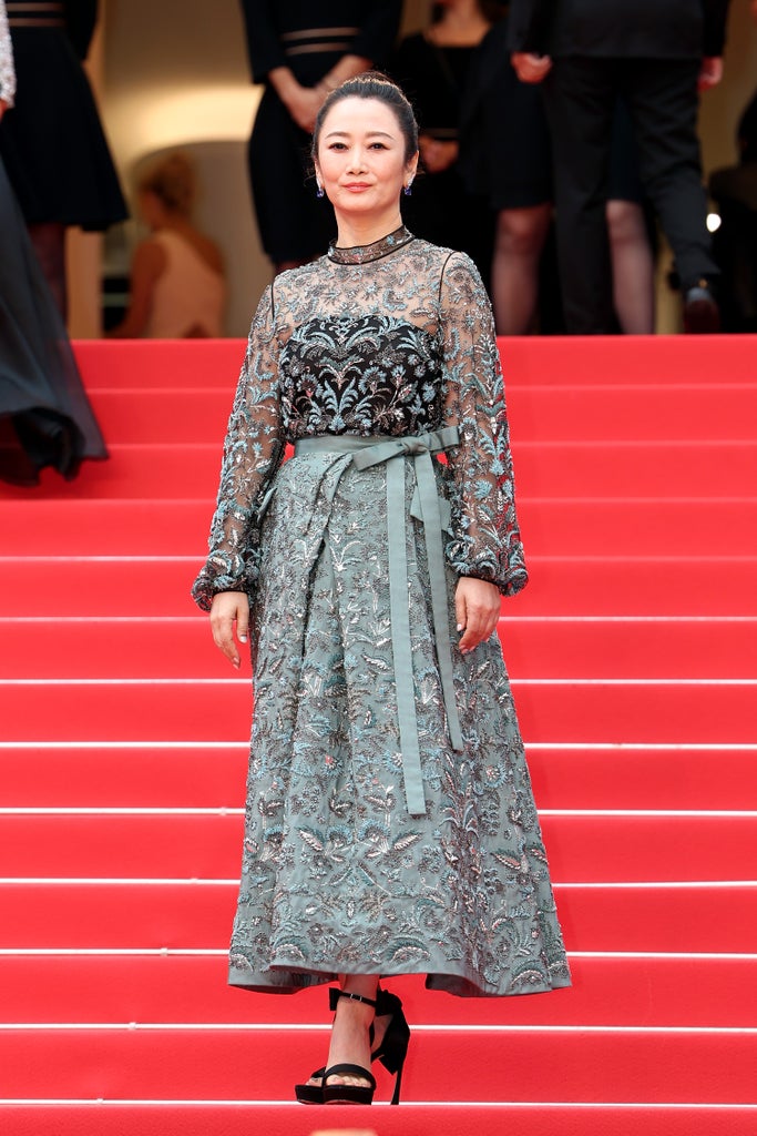 CANNES, FRANCE - MAY 14: Zhao Tao attends "Le Deuxième Acte" ("The Second Act") Screening & opening ceremony red carpet at the 77th annual Cannes Film Festival at Palais des Festivals on May 14, 2024 in Cannes, France.