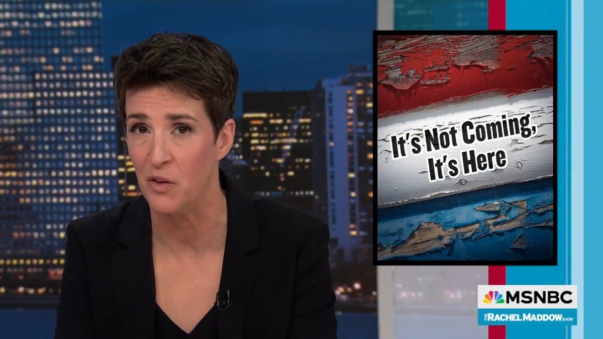 Rachel Maddow Urges People to Prepare for ‘the Freakout’ When Trump ‘Inevitably’ Is ‘Ordered Into Jail’ | Video 