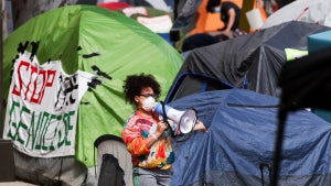 Aftermath of Tuesday night's violent outbreak at the pro-Palestinian encampment at UCLA