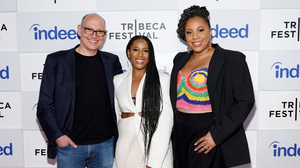 (L-R) Chris Hyams, Misty Gaither and LaFawn Davis attend the Indeed Rising Voices Premiere at Spring Studios on June 12, 2023 in New York City. (Photo by Mike Coppola/Getty Images for 2023 Tribeca Festival)