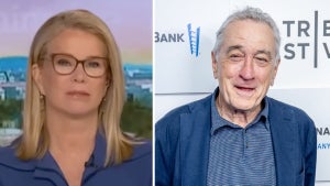 Katty Kay of "Morning Joe," Robert De Niro (MSNBC, Getty Images)