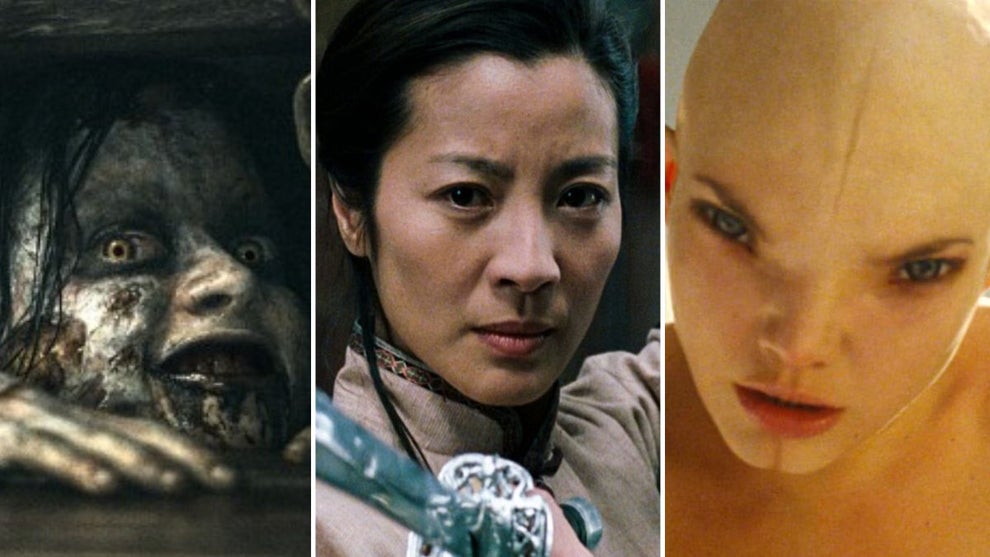 "Evil Dead," "Crouching Tiger, Hidden Dragon and "Splice" (Sony Pictures, Warner Bros.)