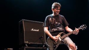 Steve Albini of Shellac performs on stage during the first day of Primavera Sound 2014 in Barcelona, Spain (Credit: Jordi Vidal/Redferns via Getty Images)