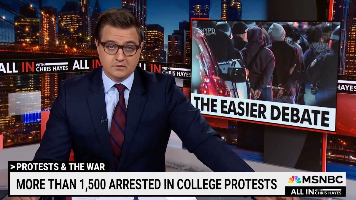 Chris Hayes Says People Complain About College Protests to Avoid Thinking About ‘Real Human Beings’ Killed in Gaza War | Video