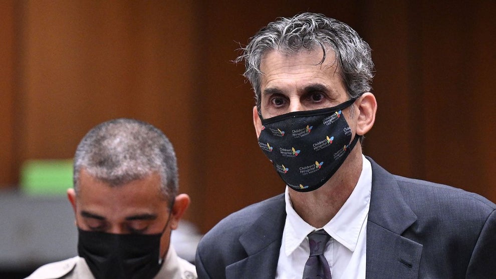 Eric Weinberg at his arraignment on October 25, 2022 in Superior Court in Los Angeles