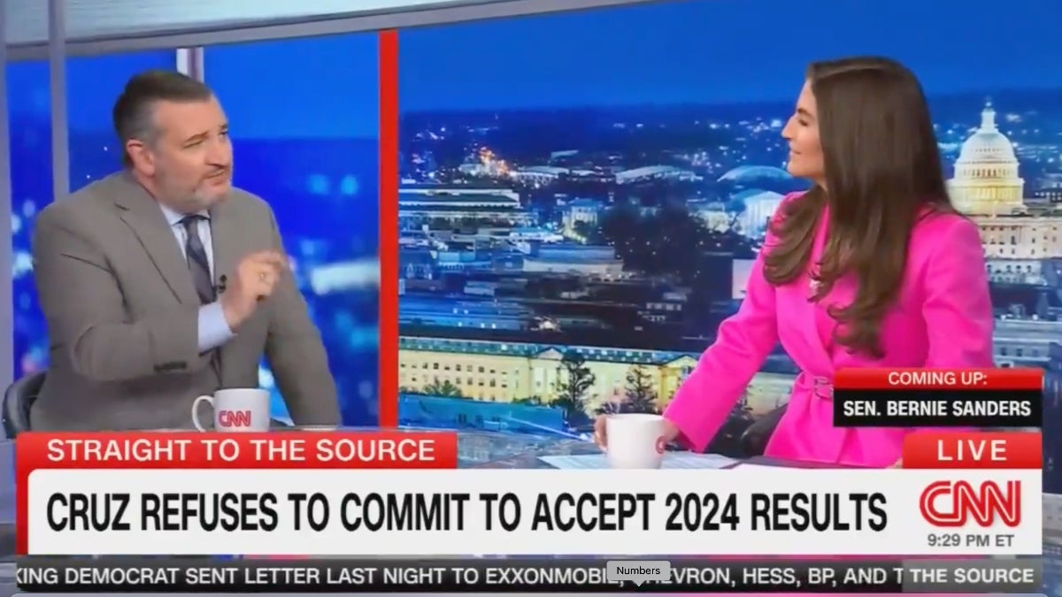 Kaitlin Collins Shuts Down Ted Cruz for Pushing 2020 Election Fraud Lies: ‘There Was no Basis’ | Video