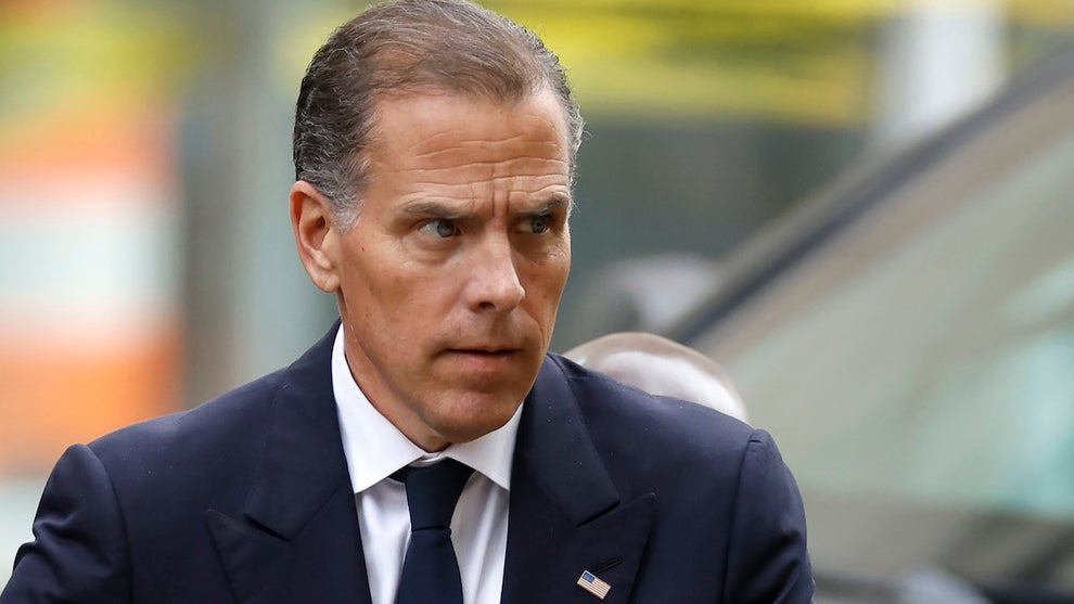 Hunter Biden outside the J. Caleb Boggs Federal Building in Wilmington, Delaware