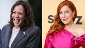 Kamala Harris and Lisa Ann Walter