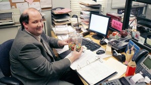 Brian Baumgartner as Kevin in "The Office"