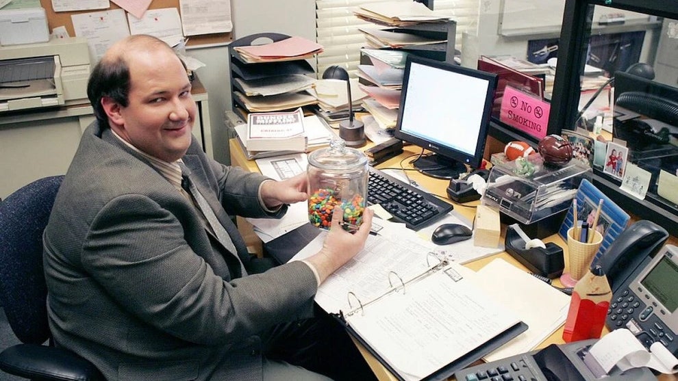 Brian Baumgartner as Kevin in "The Office"
