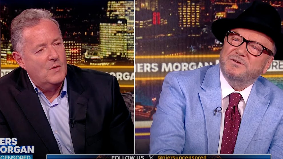 Piers Morgan and George Galloway on "Piers Morgan Uncensored" (Credit: Piers Morgan Uncensored)
