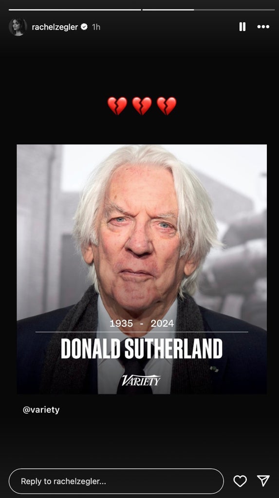 Rachel Zegler Donald Sutherland