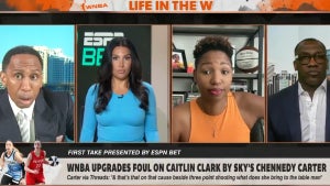 Stephen A. Smith and Monica McNutt (Credit: ESPN)
