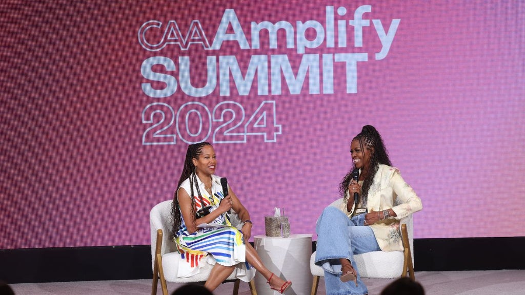 Regina King and Michelle Obama at the CAA Amplify Summit (CAA)