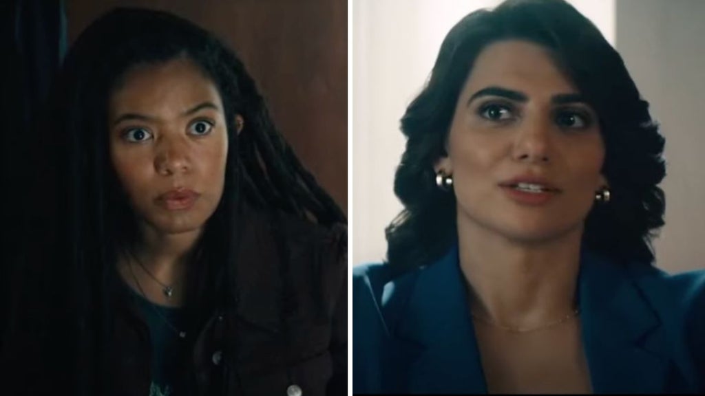 Jaz Sinclair as Marie Moreau and Claudia Doumit as Victoria Neuman (Prime Video)