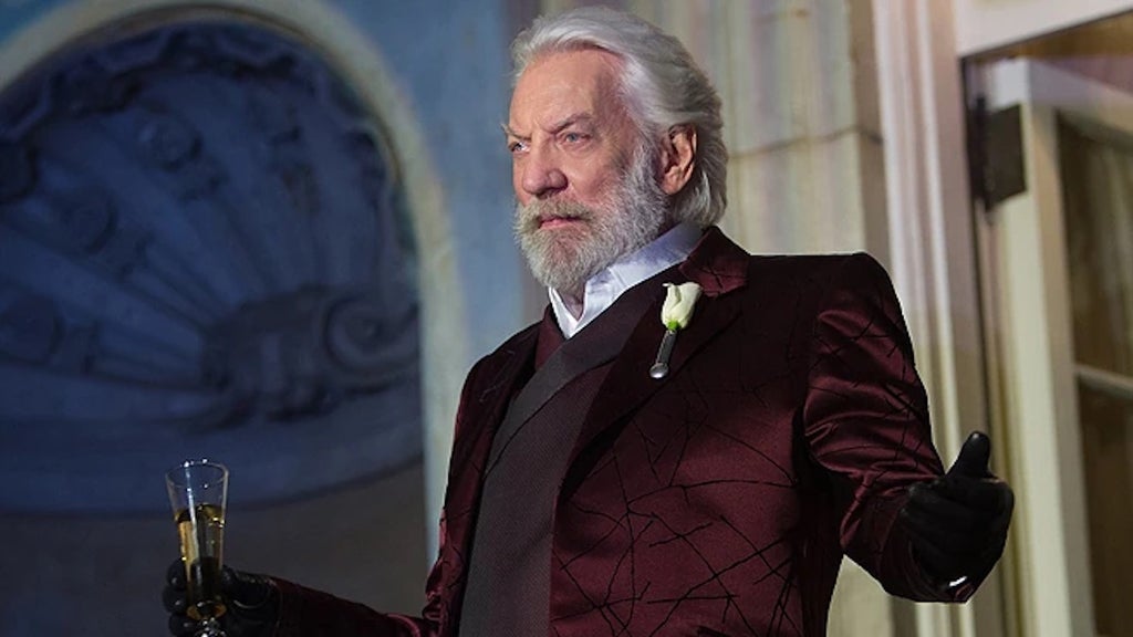 Donald Sutherland as "Hunger Games" villain President Snow (CREDIT: Lionsgate)