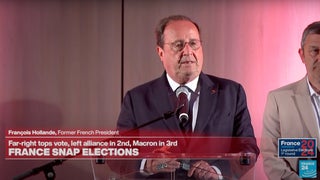 Former French President Warns of Far Right ‘Climbing the Steps to Power’ After it Takes 34% Majority of Votes | Video
