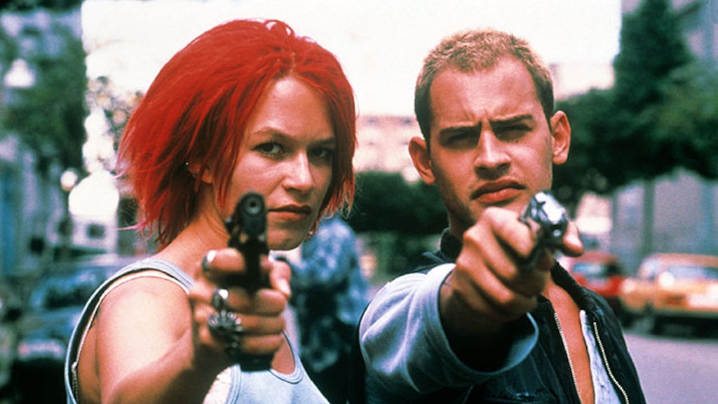 Franka Potente and Moritz Bleibtreu in "Run Lola Run"