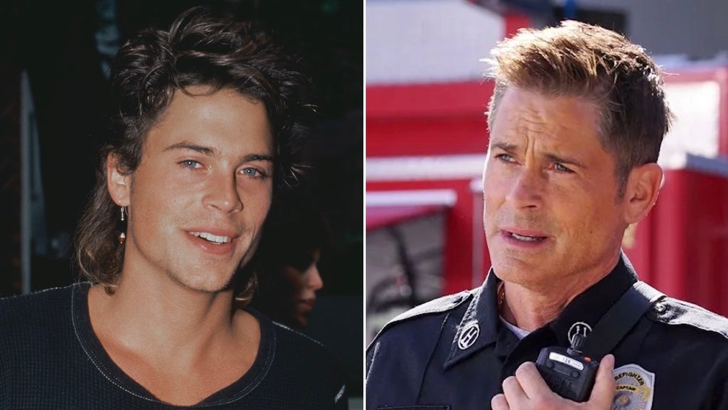 Rob Lowe in 1985 and in "9-1-1: Lone Star"