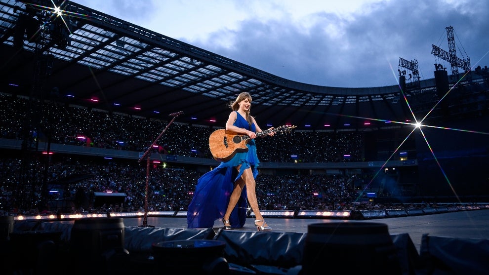 Taylor Swift performs at Scottish Gas Murrayfield Stadium on June 07, 2024 in Edinburgh, Scotland