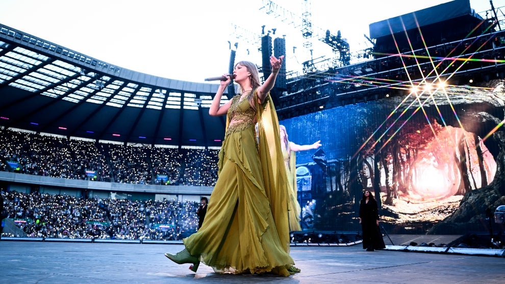 Taylor Swift performs at Scottish Gas Murrayfield Stadium on June 07, 2024 in Edinburgh, Scotland
