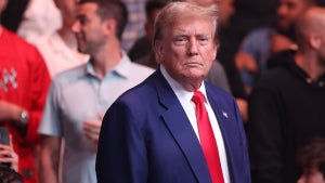 ormer U.S. President Donald Trump attends UFC 302 at Prudential Center on June 01, 2024 in Newark, New Jersey