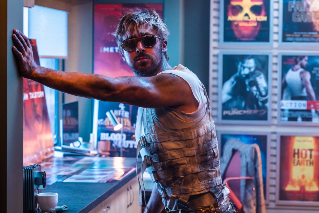 Streaming-Theatrical- Ryan Gosling is Colt Seavers in THE FALL GUY, directed by David Leitch