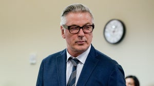 Actor Alec Baldwin attends his trial on involuntary manslaughter in First Judicial District Court on July 11, 2024 in Santa Fe, New Mexico. Baldwin is charged in the shooting death of cinematographer Halyna Hutchins on the set of the film "Rust" in 2021.