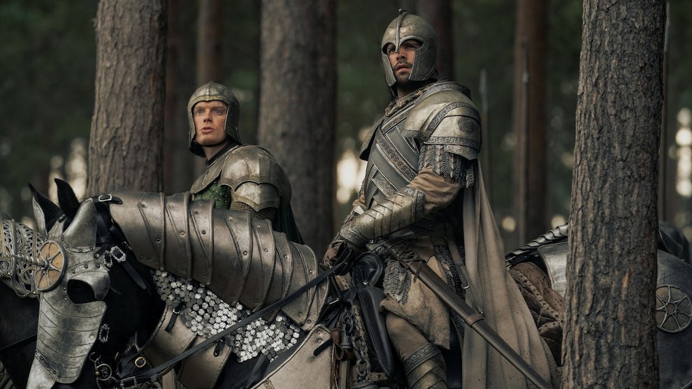 Criston Cole and Freddie Fox in House of the Dragon (Credit: HBO)