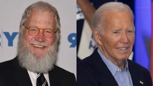 David Letterman and Joe Biden