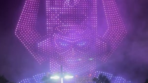 Galactus Drone Show in San Diego during SDCC 2024