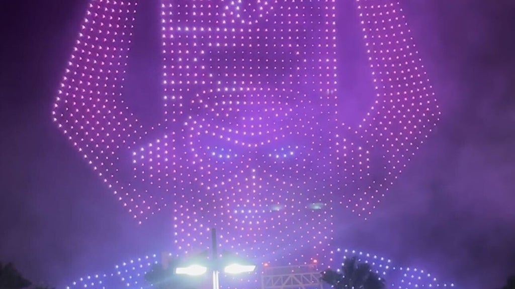 Galactus Drone Show in San Diego during SDCC 2024