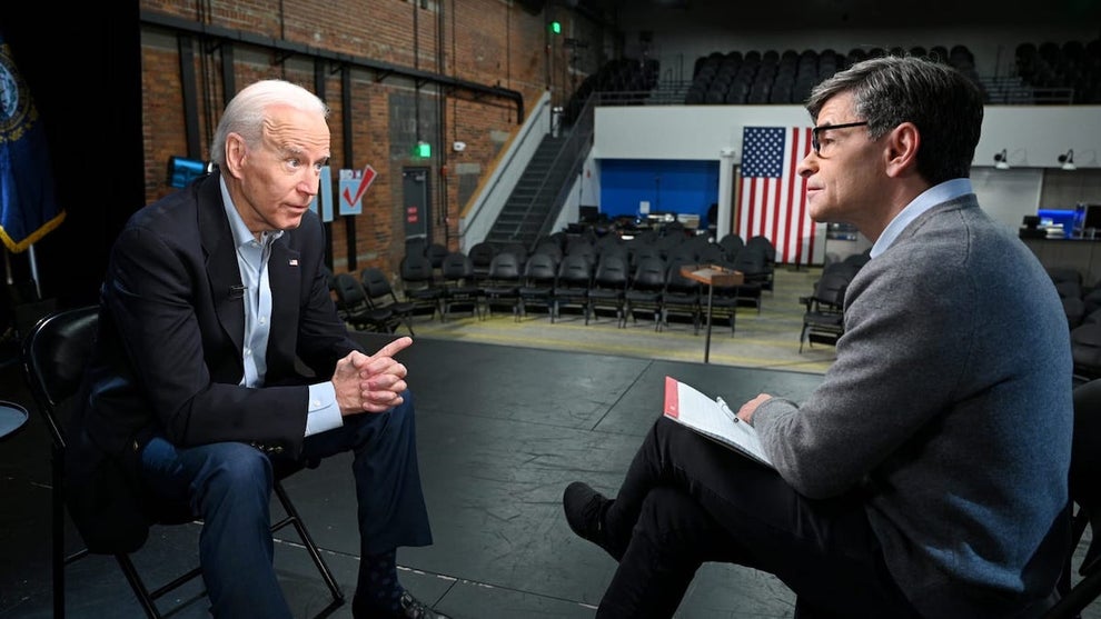 Joe Biden and George Stephanopoulos