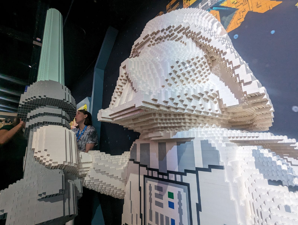 White Vader at the San Diego Comic-Con Lego Booth