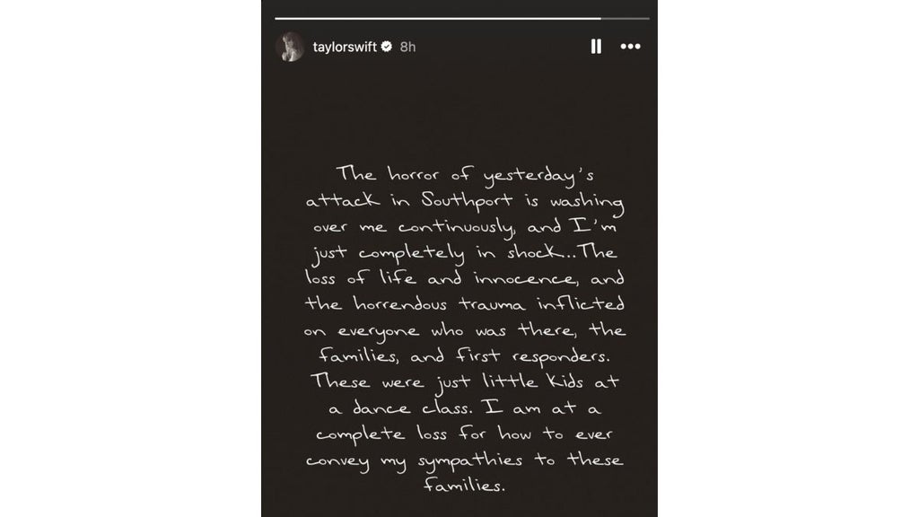 Taylor Swift's Instagram Story (Instagram/@TaylorSwift)
