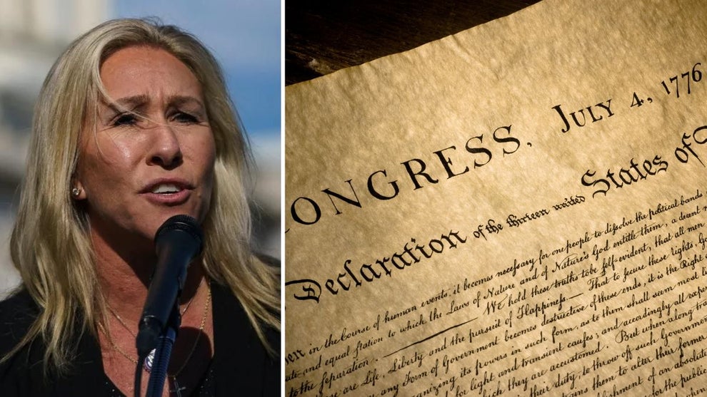 Marjorie Taylor Greene, Declaration of Independence (Getty Images)