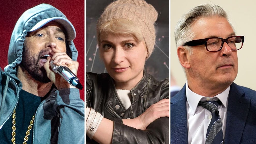 Eminem, Halyna Hutchins and Alec Baldwin (Getty Images)