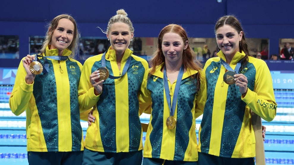 Australian Women's Swim Relay Olympics in Paris