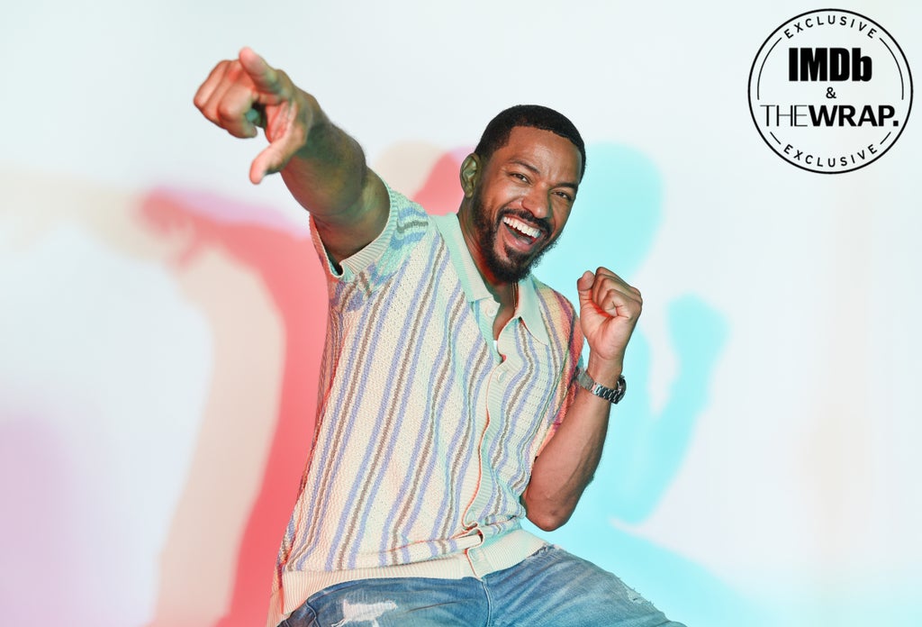 Laz Alonso poses in the IMDboat Exclusive Portrait Studio at San Diego Comic-Con 2024 at The IMDb Yacht on July 26, 2024 in San Diego, California.