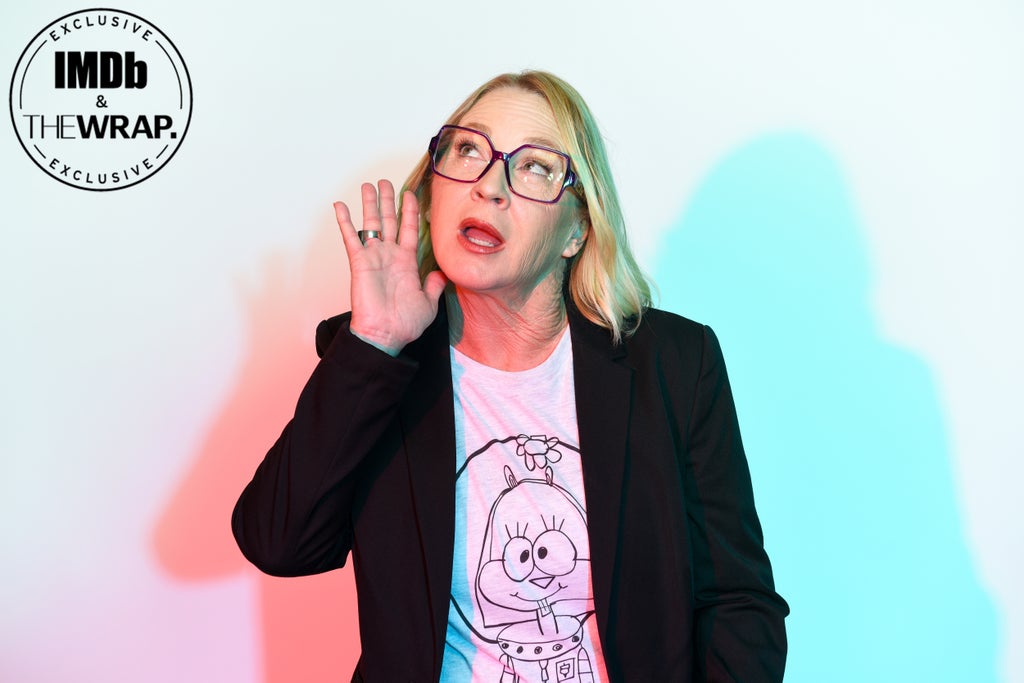 Carolyn Lawrence poses in the IMDboat Exclusive Portrait Studio at San Diego Comic-Con 2024 at The IMDb Yacht on July 26, 2024 in San Diego, California.