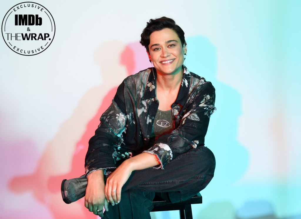 Katy M. O'Brian poses in the IMDboat Exclusive Portrait Studio at San Diego Comic-Con 2024 at The IMDb Yacht on July 26, 2024 in San Diego, California.